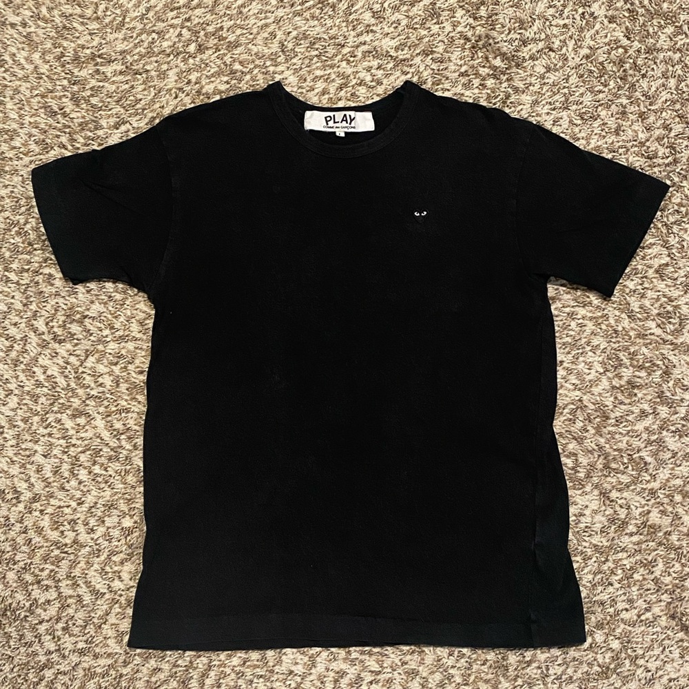 Comme Des Garcons PLAY Little Black Heart Short Sleeve T-shirt Black Size L